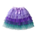DXTON Kids Mini Skirts For Girls Layer Ballet Dancewear Tutu Skirt Gradient Tulle Toddler Skirt Children Birthday Party Costume. 