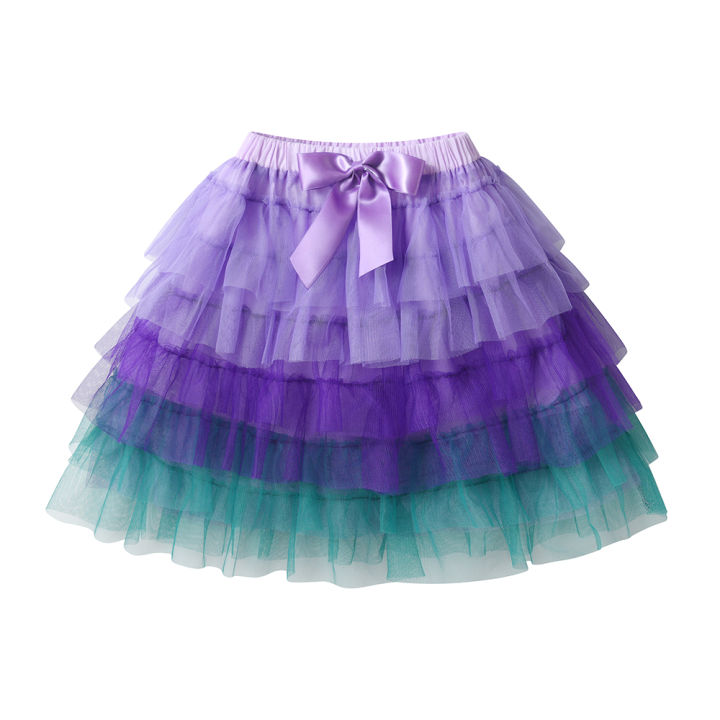 DXTON%20Kids%20Mini%20Skirts%20For%20Girls%20Layer%20Ballet%20Dancewear%20Tutu%20Skirt%20Gradient%20Tulle%20Toddler%20Skirt%20Children%20Birthday%20Party%20Costume%20-%20Image%204