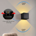 LED Wall Lamp 7W 100-240V Outdoor / Indoor Porch Garden Wall Lamp For Bedroom Bedside Lighting Up and Down Adjustable Wall Light. 