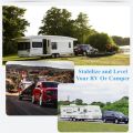 2PCS Aluminum Alloy Adjustable Dumble RV Stabilizer Jacks Camper Leveling Blocks for Trailer Camper Motorhome No More Swaying. 