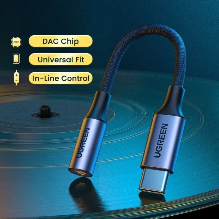 UGREEN%20USB%20C%20to%203.5mm%20Headphone%20Adapter,%20Type%20C%20Dongle%20Audio%20Jack%20Converter%20with%20DAC%20Chip%20Compatible%20for%20Galaxy%20Note20%20Ultra/Note20/S20/Note10/S10,%20Pixel%204%203%202%20XL,%20,%20OnePlus%20and%20More%20-%20Image%205