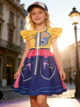 Popular Movie Hallyu Girl Group Black And White Girl Dress With Sequin Print, Party Role-Playing Costume.