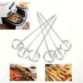 10pcs Air Fryer Oven, Vertical Grill, Skewer Grill, Universal Accessories, Food Grade 304 Stainless Steel Special Baking Needle. 