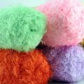 100G Faux Long Fur Mink Plush Coarse Wool Fabric And Crochet Coral Velvet Cotton Yarn For Scarves Sweaters Crochet Knitting Yarn. 