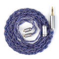 KBEAR Neon High-purity OFC Quad-cross IEM Headphone Cable 4 Core 3.5/4.4MM Balanced Replaceable HiFi Woven Structure.