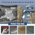 Couch Cover Pet Plastic Cover Transparent Cat Scratch Protector Waterproof Sofa Cover for Protection Against Cat Dog Clawing.