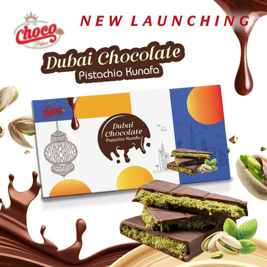 Delight in Dubai Kunafa Chocolate: Ultimate Indulgence – Choco Palace 100g