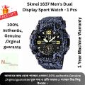 Skmei 1637 Men's Dual Display Sport Watch – Stylish & Durable Wristwatch with Luminous Dial | Waterproof & Digital Analog Watch. 