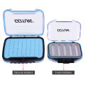 Goture Waterproof Fishing Box Double Side Removable Grid,Fishing Tackle Box for Bait Lure Hooks Storage,Carp Fly Fishing Box. 