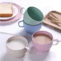 Milk Cup European-style Coffee Mug Eco-friendly Wheat Milk Cup Milk Breakfast Tea Mug Mug Simple Drinking Cup Coffee Cups. 