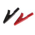 2Pcs Insulated Alligator Clip 2mm Battery Test Clip Banana Female Adapter Meter Test Multimeter Pen Cable Probes Crocodile Clip. 