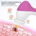 7-in-1 Electric Facial Cleansing Brush | Rotating Face Scrubber & Exfoliating Massage Brush | Deep Cleansing Skin Care Device | Waterproof Face Cleaner for Men & Women | Pink. 