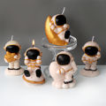 3D Baby Silicone Candle Mold DIY Astronaut Space Aerospace Themed Plaster Resin Statue Tools Art Home Decoration Crafts Mould. 