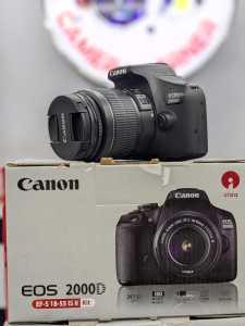 Bilashmart Canon EOS 2000D DSLR Camera w/ 18-55mm F/3.5-5.6 III Lens Republish 2 Month Used