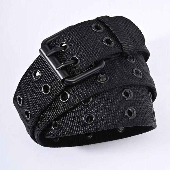 New Men Breathable Nylon Fabric Belt outdoor sport Belt Pin Buckle Trousers Jeans Belt