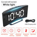 Electronic Alarm Clock Noiseless Design Digital LED Large Display Mirror Electronic Clock Digital Alarm Clock LED Mirror Clocks. 