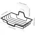 Stainless Steel Wall Mounted Soap Holder No Drill Bathroom Hanger Holds 2 Soaps  for Halloween Christmas Home Use. 