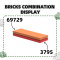 Wange 70Pcs/lot 69729 2x6 Light Panel Building Blocks Moc Color Accessories Compatible with Brick DIY Spare Parts Toy DIY. 