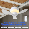 Silent Operation Ceiling Fan Light USB Rechargeable Energy Saving Hanging Fan Light with Remote Control Intelligent Ceiling Lamp.
