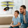 Remote Control Plastic Helicopter Toy for Kids | Gravity Sensor Battery Chargable Toy Helicopter | USB Charging Infrared Induction Flight I Pack of 1 (Black Yellow). 