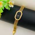 Trendy Fashion Exquisite ellipse steel strip Bracelet for women's girl gift Jewelry by Gleam&Grace. 