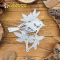 Original Beautiful Bird on the Branches Metal Cutting Dies Scrapbooking Decorative Embossing. 