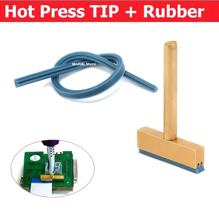 40W Soldering Iron T Tip T-head Copper T-Tips Rubber Cable Hot Press For LCD Screen Pixel Flex Cable Repair