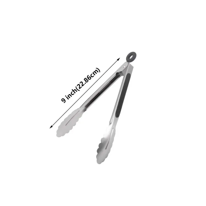 9/12/16%20inch%20Stainless%20Steel%20BBQ%20Grilling%20Tongs%20Salad%20Food%20Clip%20Non-Slip%20Handle%20Bread%20Serving%20Tong%20Cooking%20Barbecue%20Clip%20Clamp%20-%20Image%207