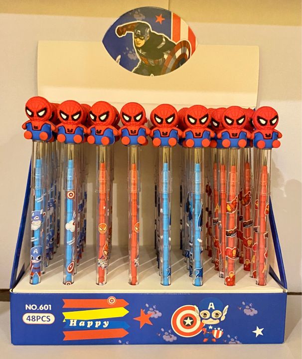Cute spider man pencils box available 48 pieces in just RS =2200