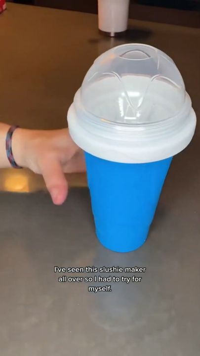 Magic Cup Slushy Maker Quick Frozen Smoothies Cup Cooling Ice Maker Slushy Machine