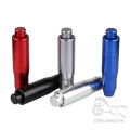 Universal 14.5cm Aluminum Car Auto Gear Stick Shift Knob with Press Down Release Button And 3 Adapters Shifter Lever Replacement. 