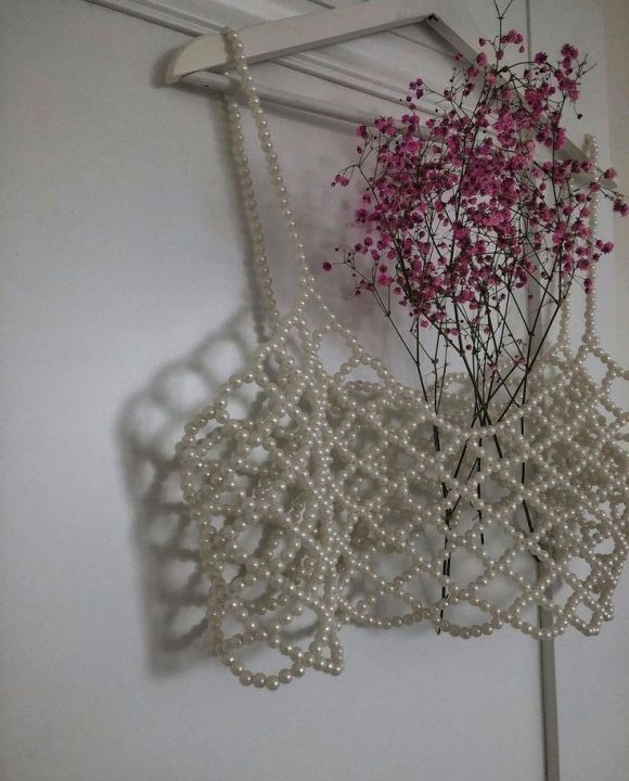pearl beaded top
