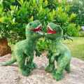 1pc 28CM Green Tyrannosaurus Rex Plush Toy Soft Stuffed Simulation Dinosaur Doll For Birthday .