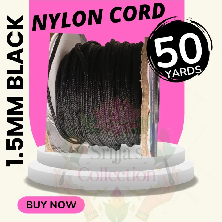 1.5mm%20Black%20Nylon%20Cord%20Satin%20String%20/%20Glazy%20Cord%20for%20Craft,%20Chinese%20Knotting,%20Necklaces,%20Bracelet%20Jewelry%20Making%20-%20Image%206