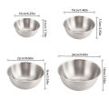 Stainless Steel Gold And Silver Salad Bowl Rice Noodles Lamian Noodles Bowl Kitchen Tableware Food Container. 