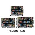 Eyelash Pattern Printed Carpet Flannel Foot Pad Mat Suitable for Bedroom Bathroom Kitchen Entrance Rug Home Decoration. 