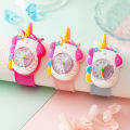 Cartoon Children Watches Baby Study Look The Time Toy Bracelet Kids Slap Watch for Boys Girls Birthday and Christmas Gift Clock. 