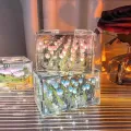 2024 Creative Diy Tulip Flower Sea Cube Three-Dimensional Small Night Lamp Material Package for Girlfriend Couple Girlfriends. 