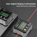 4-Side Magnetic Digital Angle Gauge With Laser Electronic Protractor Horizontometer Inclinometer Angle Ruler Slope Measuring. 