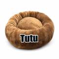 Pet bed Washable Sleeping Soft Pets Bed 50cm x 50cm with Customized Pet Name. 