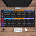 Shortcuts Mouse Pad Large Extended for Ps Ai Pr Final Software Big Office Keyboard Mousepad Gaming overlock HD Printing Desk Mat. 
