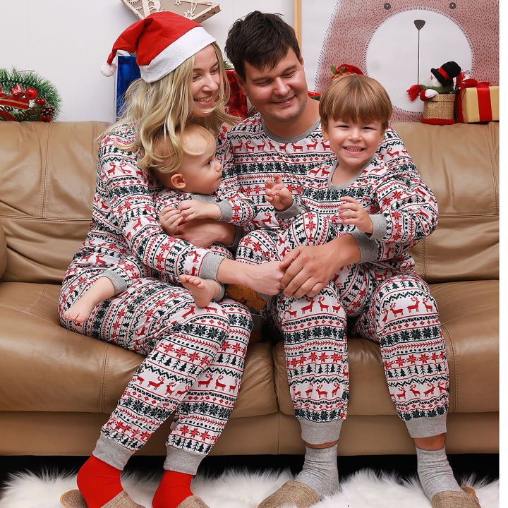 Mother%20Daughter%20Father%20Son%20Family%20Look%20Outfit%20Baby%20Girl%20Rompers%20Sleepwear%20Pyjamas%202023%20Christmas%20Family%20Matching%20Pajamas%20-%20Image%206