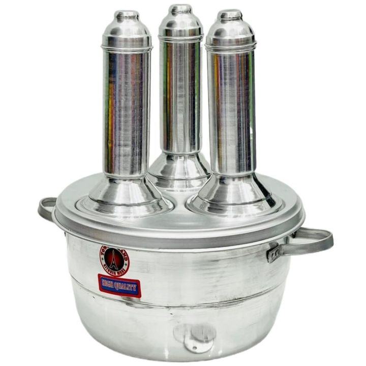 3-in-1 Aluminum Puttu Maker - Your Versatile Tool for Authentic Indian Cuisine