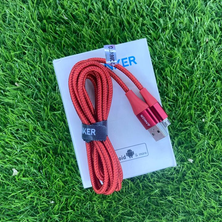 Anker Original branded micro usb cable 1.8m (6ft) Red