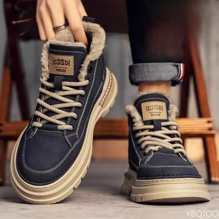 New%20winter%20plush%20thick%20warm%20cotton%20shoes%20fashionable%20versatile%20men's%20high%20top%20shoes%20thick%20soled%20outdoor%20snow%20boots%20-%20Image%204