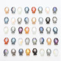 30 Pcs Crystal Small Fish Pendants 10x14mm Faceted Glass Loose Beads For DIY Making Charms Earring Necklace Jewlery Accessories.