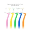 Medical cleaning interdental brush L-shaped interdental brush ultra-fine soft hair orthodontic special disposable bracket gap cleaning interdental brush.