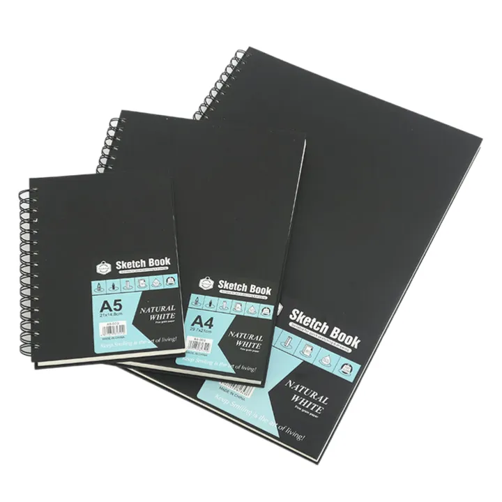 Keep%20Smiling%20Professional%20Sketchbook%20-%20A3,%20A4,%20A5%20Sizes,%2080%20Sheets,%20100%20Gram%20Fine%20Grain%20Paper%20for%20Sketching%20&%20Drawing%20-%20Hardback%20Spiral%20Sketchbook%20-%20Image%206