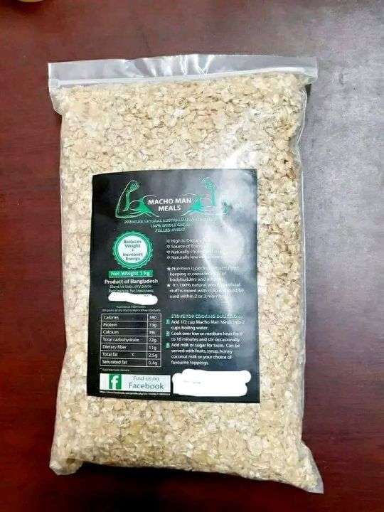 Australian whole grain rolled wheat (oats)-500gm | Daraz.com.bd