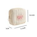 Korean Mini Cute Square Cosmetic Bag Women Portable Earphones Lipstick Sanitary Napkins Storage Pouch Small Makeup Zipper Bags.